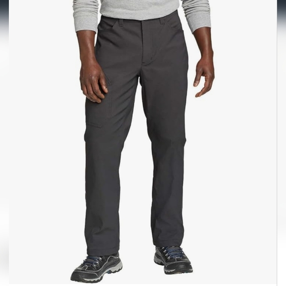 Eddie Bauer Gray Fleece Lined Tech Pants Size 38x30 Winter Outdoor Ski Hiking - Picture 12 of 12